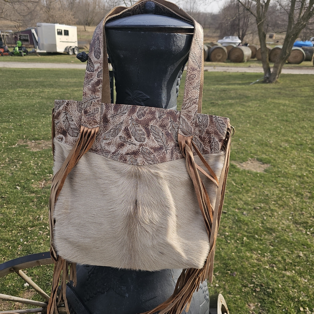 Elegant Brown and Tan Women's Bag